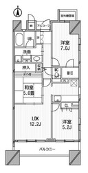 西大橋駅 徒歩5分 6階の物件間取画像